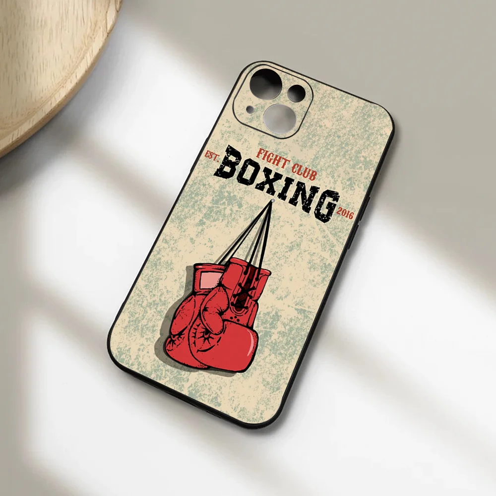 Boxing Sport Victory Gloves Phone Case For Iphone 15 11 13 14 Pro Max 7 8 Plus X Xr Xs Max Se2020 12mini Cover Case