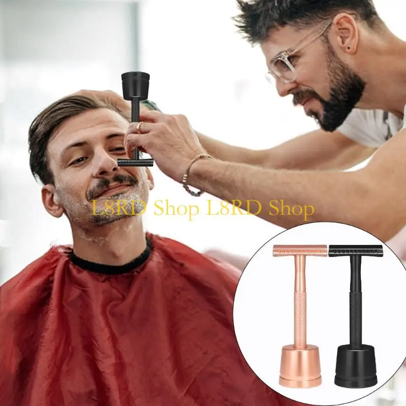 L8RD Unique Women's Safety Shaver Set with Stand and 5 Blading