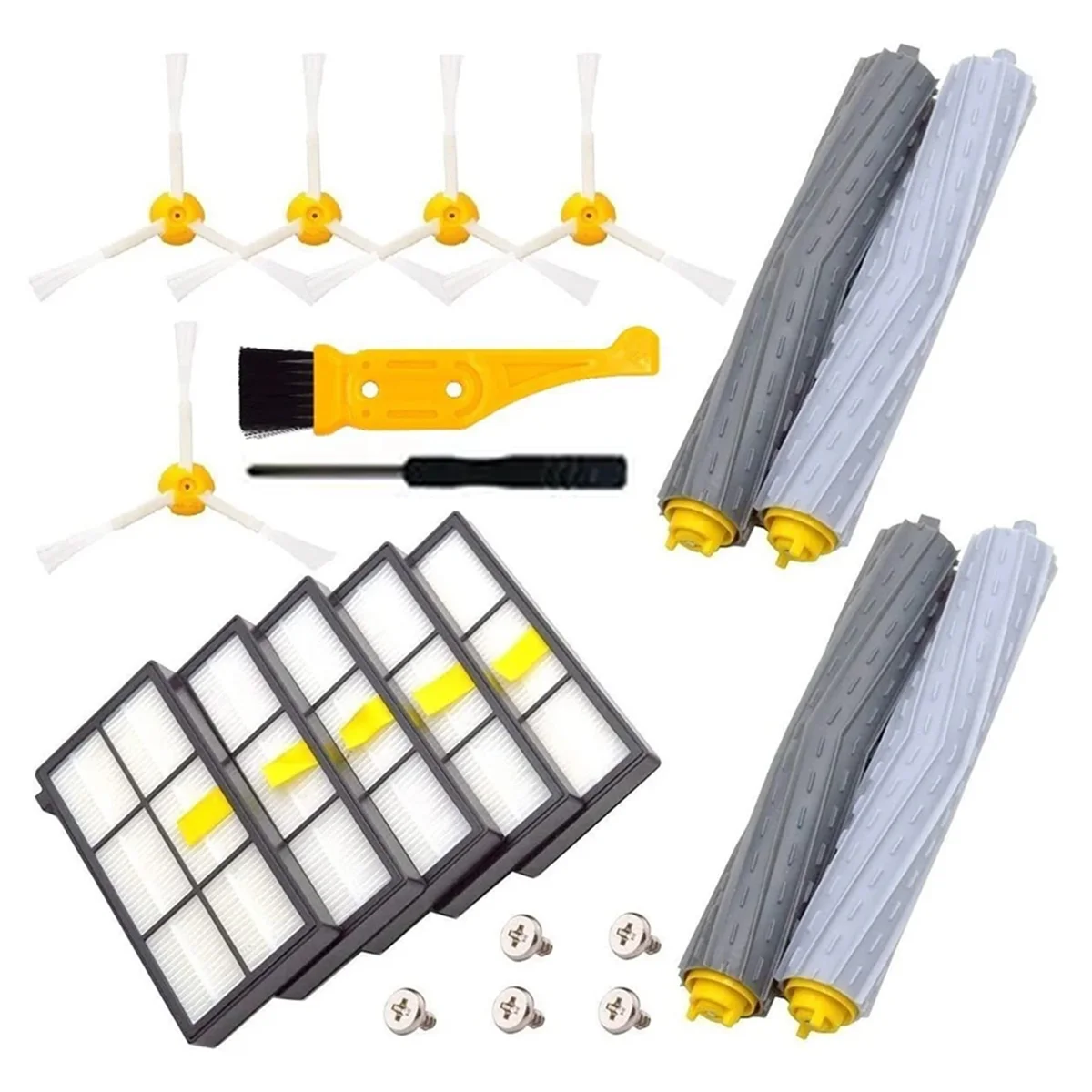 

A04V HEPA Filters Main Side Brush for 800 900 Series 805 864 871 891 960 961 964 980 Vacuum Cleaner Parts