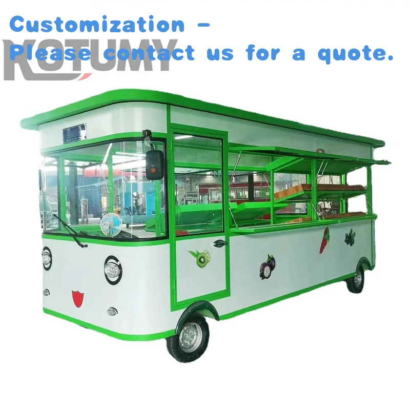 مخصص. متعددة الوظائف أربع عجلات الوجبات السريعة شاحنة فواكه الإفطار السوق الليلي كشك الشواء التجارية المتنقلة الغذاء Tr #1
