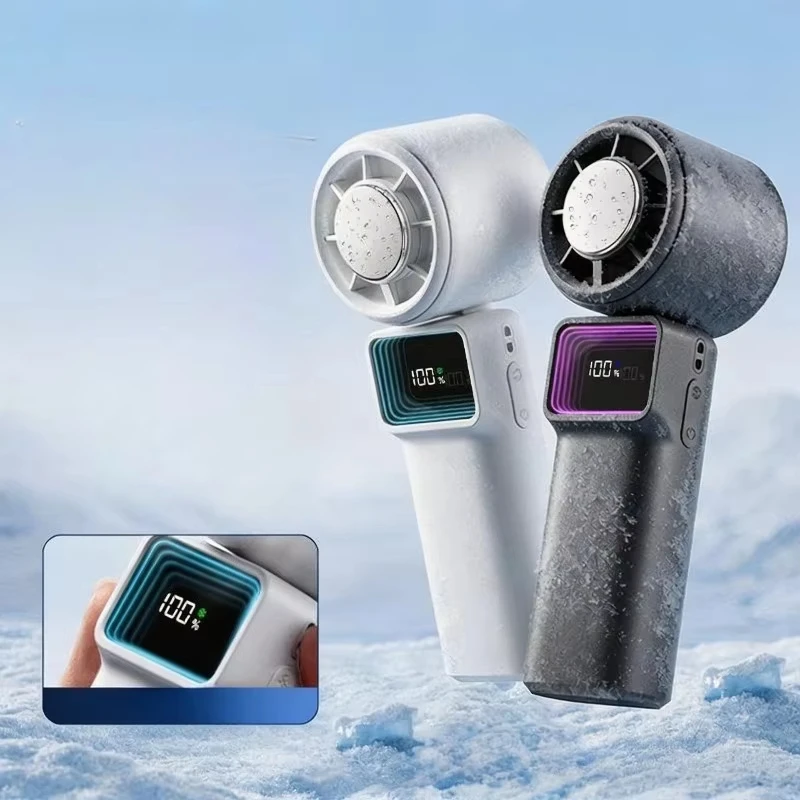 

New Handheld Small Fan, Portable Usb Charging and Cooling Small Fan, Semiconductor Mini Desktop Fan, Ice Compress