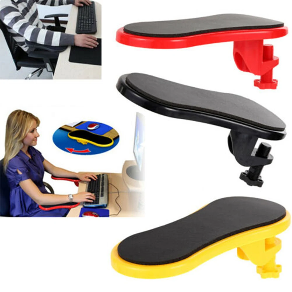 

Adjustable Rotatable Wrist Rest Pad 180 Degree Ball Joint Support For Computer Desk Home Office Use Yellow
