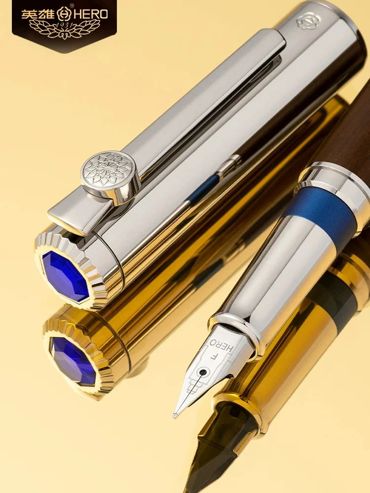 

HERO E718 Luxury Fountain Pen Gift Box Set, High-end Metal Iridium Fountain Pen Elegant Gift for Business & Festival
