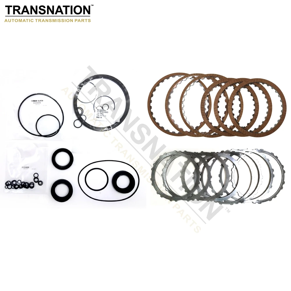 Transnation QR019CHA Комплект для восстановления автоматической коробки передач Главный комплект Ремонтные кольца Прокладки Уплотнения с пластиной сцепления Подходит для Chery CVT