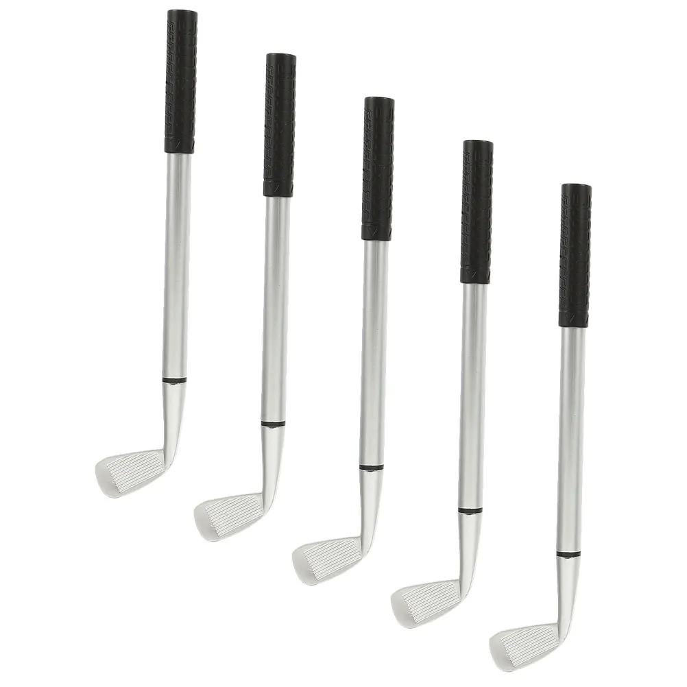 

5 Pcs Golf Club Pen Special Occasion Gift Alloy Fancy Mini Novelty Pens Aluminum