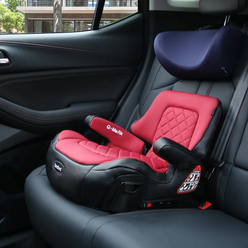 Besbet kursi pengaman mobil anak 3-12 tahun, bantal tinggi portabel sederhana, ISOFIX