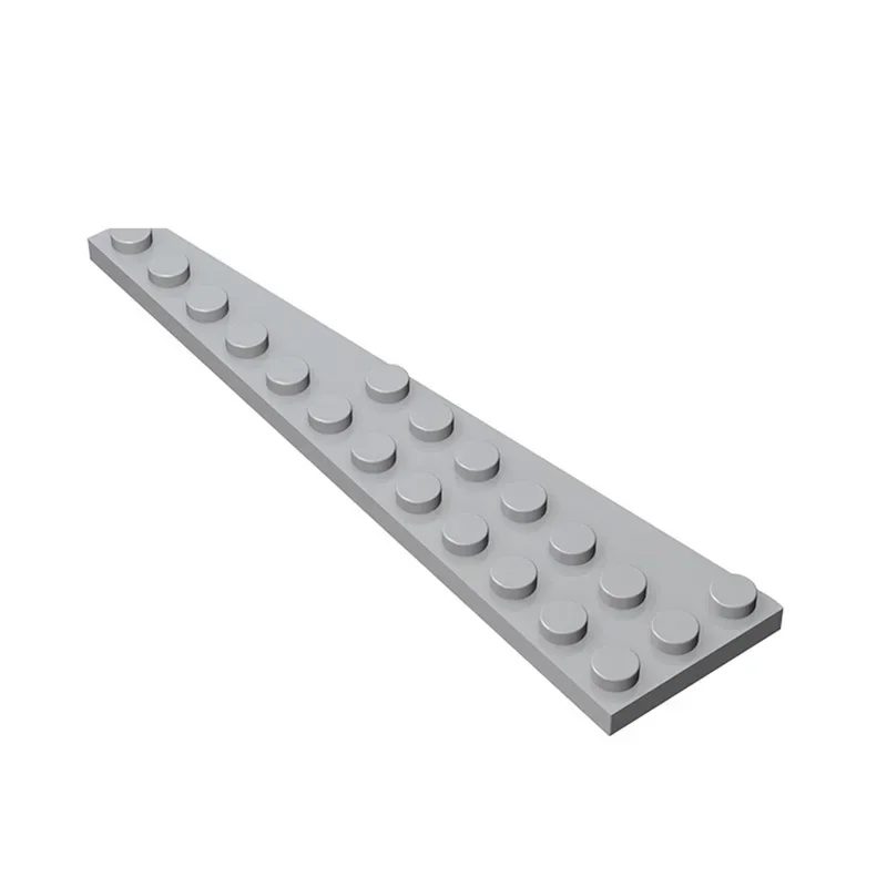 MOC 10PCS Puzzle Particle 47397 Wedge 12x3 Left Building Blocks Plate Board Adaptive Brick Toys Birthday Boys Girl Special Gifts