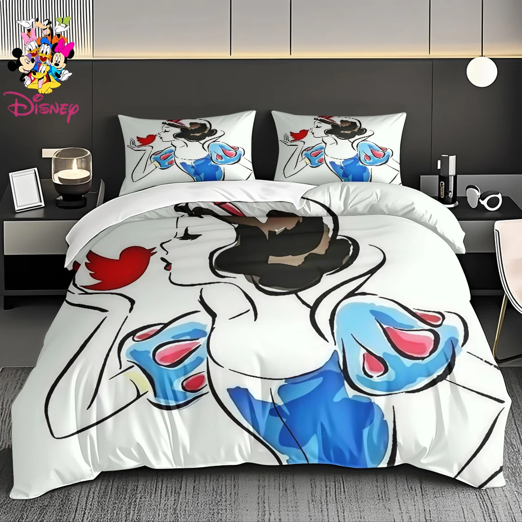

2/3pcs Disney Snow White Duvet Cover Set Without Filler Suitable for Home Bedrooms/Guest Rooms/Dormitories All Season Use