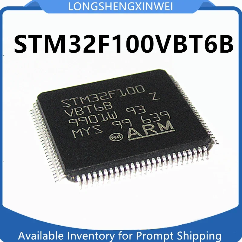 1PCS STM32F100VBT6B STM32F100VBT6 STM32F100 LQFP100 32-bit Microcontroller MCU Integrated Circuit