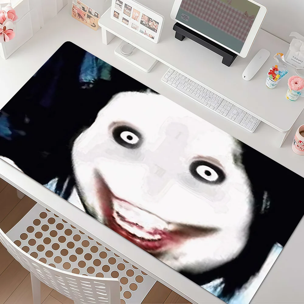 Fear Jeff The Killer Mouse Pad Anti Slip Rubber Edge Locked Thickened Laptop Gaming Desk Mat