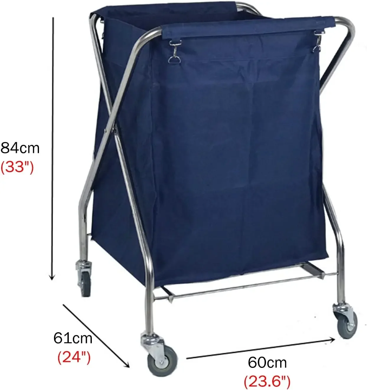 Utility Cart Organizer Storage Trolley Collapsible Laundry Sorter Cart for Between Washer and Dryer, Bathroom Bedroom Dirty Clot