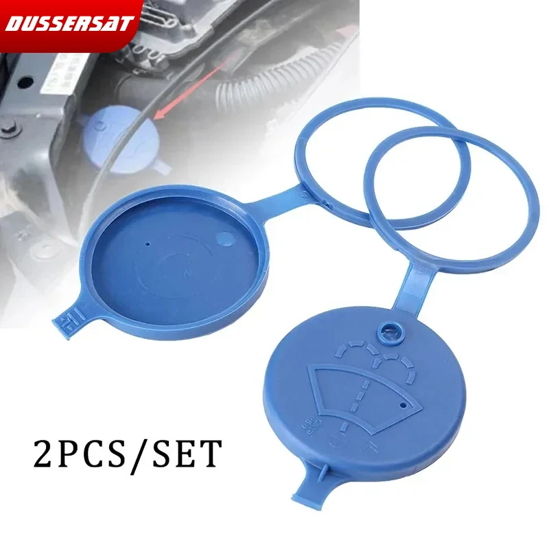 

2Pcs Car Windshield Wiper Washer Tank Bottle Pot Cap Fluid Reservoir Lid Cover For Citroen C4 DS5 Peugeot 206 207 306