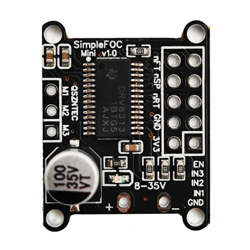 

1 Pcs DC Motor Driver Board SPWM Control Algorithm For FOC Control Driver Of Simplefocmini,For Arduino DRV8313 Driver