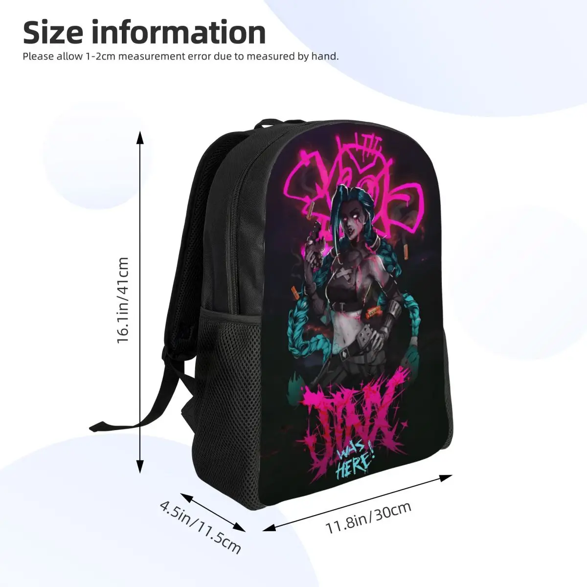 Get Jinxed Arcane Jinx Game Fans Gifts Gaming Kid Backpack for Kids Boys Girls Backpacks Kawaii Preschool Child School Bags