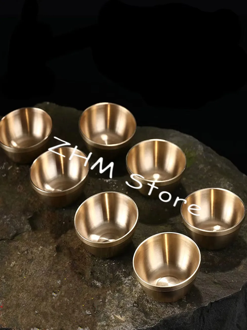 7pcs/set Pure Copper 5.6cm Tibetan Tantric Supplies,Temple/Home Putting Decorations,Water Supply Sacrificed bowl/Cups sets