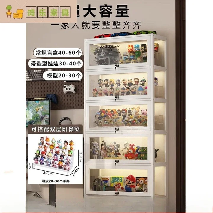 Transparent Lego Display Cabinet with Light for Home Use