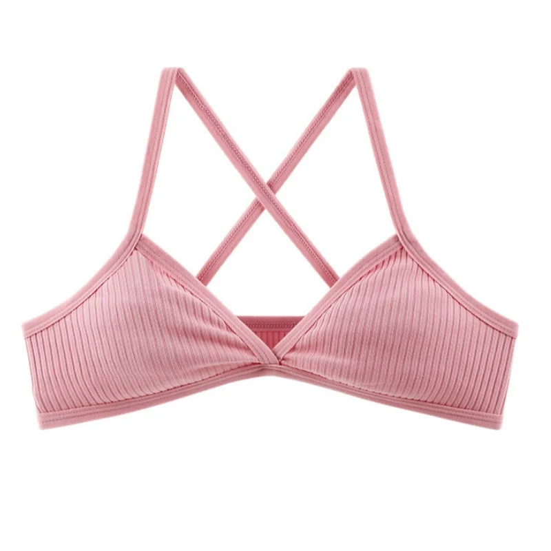 2Pcs/Set Vneck Bras For Women Push Up Bra Without Pad Sexy Lingerie Breathable Sports Wireless Seamless Underwear Bralette