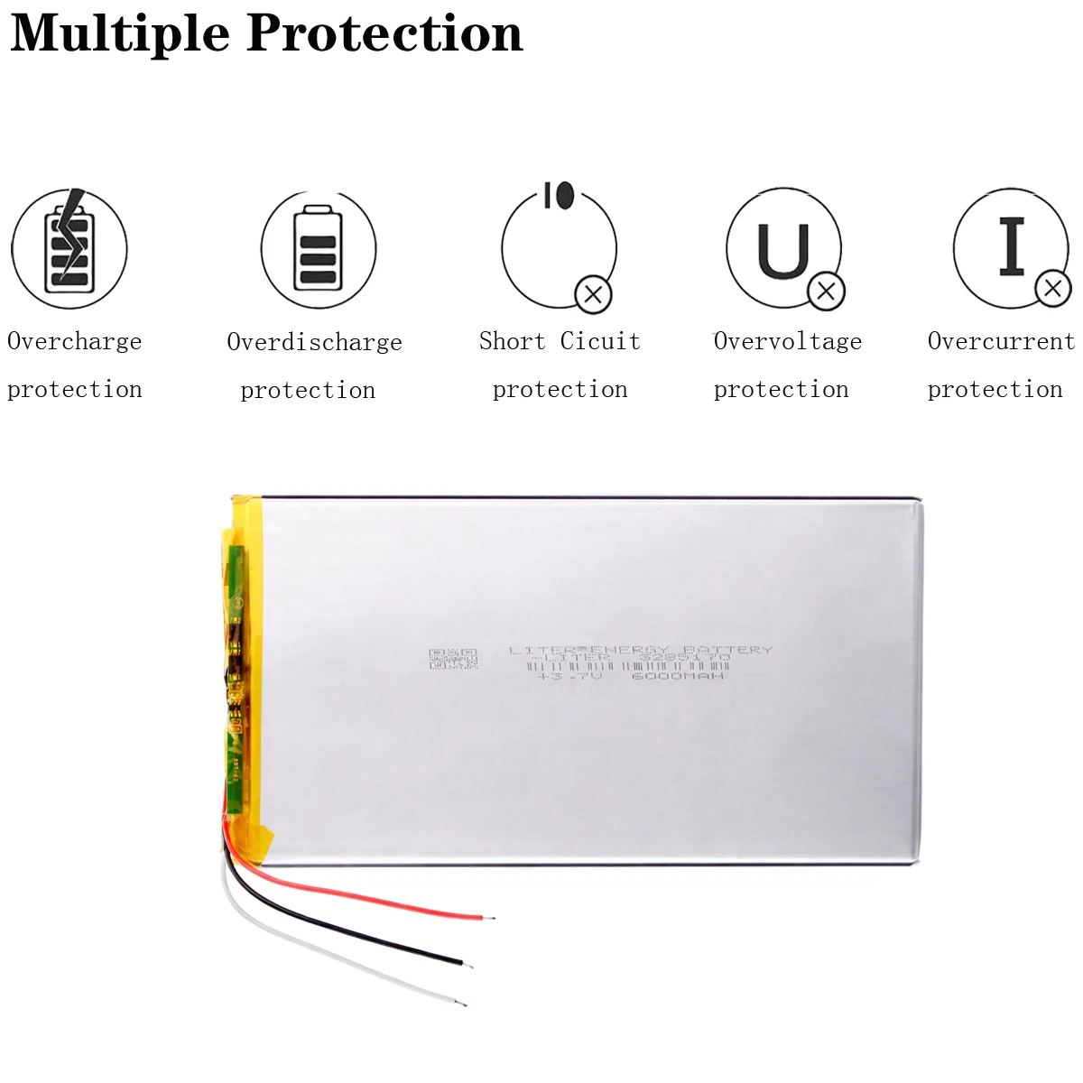 3 line Tablet pc 3285170 3.7V 6000MAH polymer lithium ion battery for Prestigio grace 3101 3201 4g 8 inch 9inch