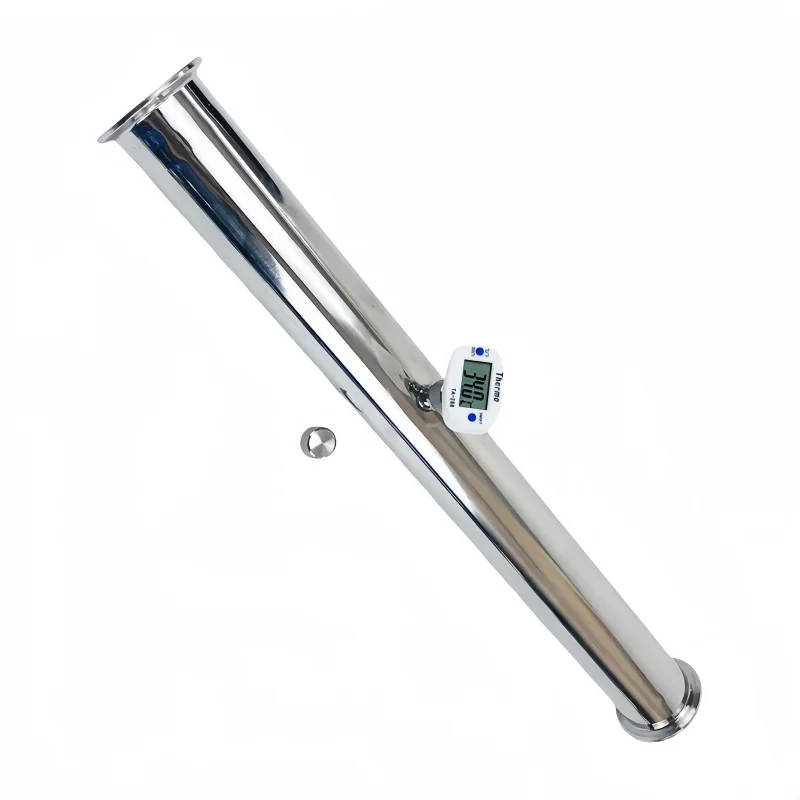 

Трубный фитинг Tri-Clamp с фланцем 1.5 дюйма (OD 50.5 мм) и приварным термозащитным колпаком, H 20 дюймов (500 мм), из нержавеющей стали SS304