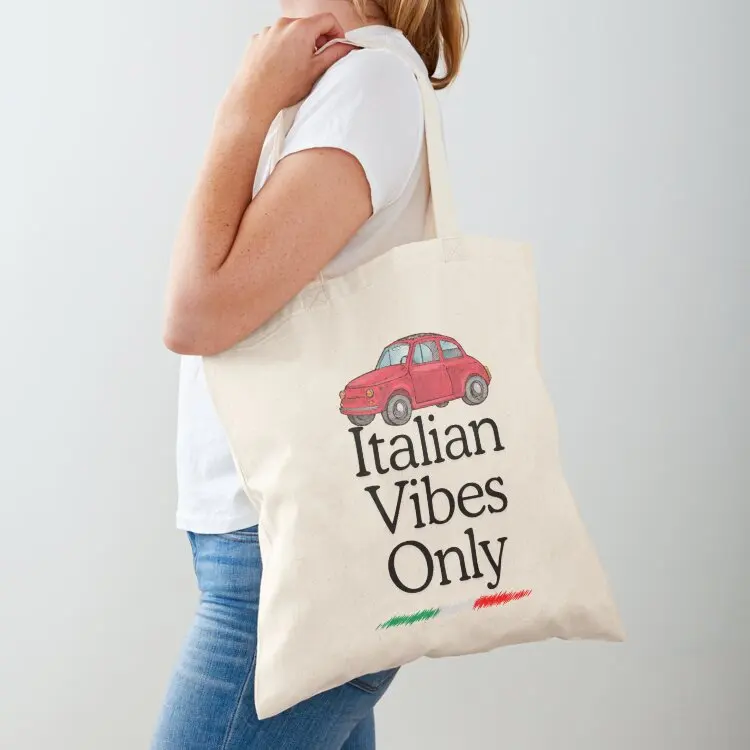 

Italian Vibes Only Tote Bag tote bags aesthetic tote bag university shopping bag logo Big