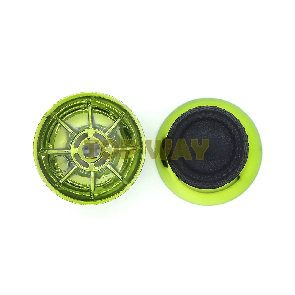 소니 플레이 스테이션 5 PS5 컨트롤러 용 1PCS 크롬 썸 스틱 버섯 캡 아날로그 스틱 썸 스틱 캡 전기 도금 도금