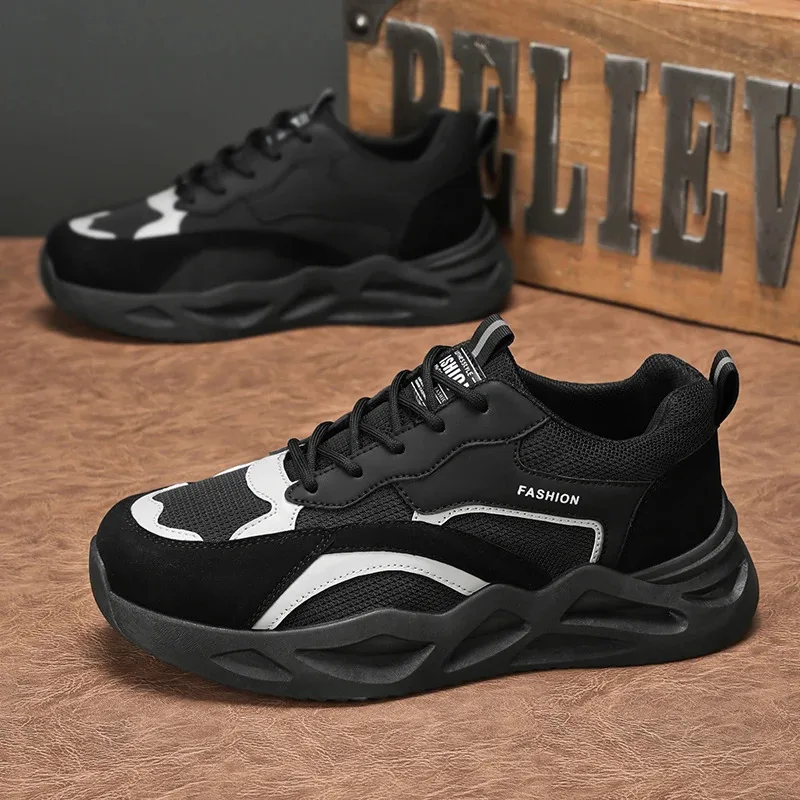 أحذية رياضية للرجال صيفية جديدة موضة مريحة مضادة للانزلاق نعل ناعم شبكي قابل للتنفس كاجوال ممتص للصدمات