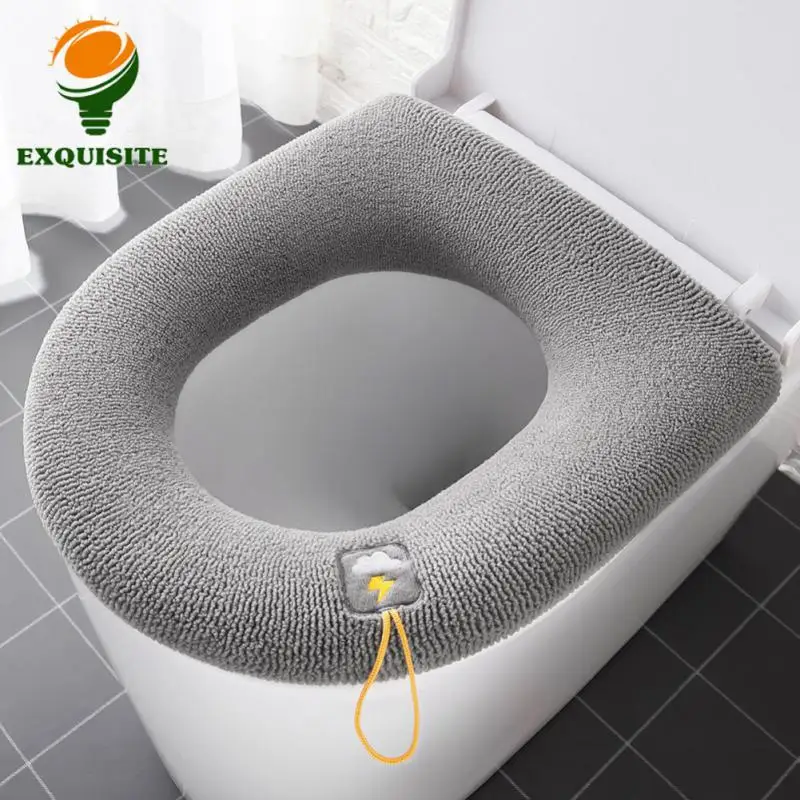 Toilet Seat Cover Thickened Toilet Seat Cushion 360 ° All-around Portable Handle Bathroom Accessorie Toilet Cover Wholesale