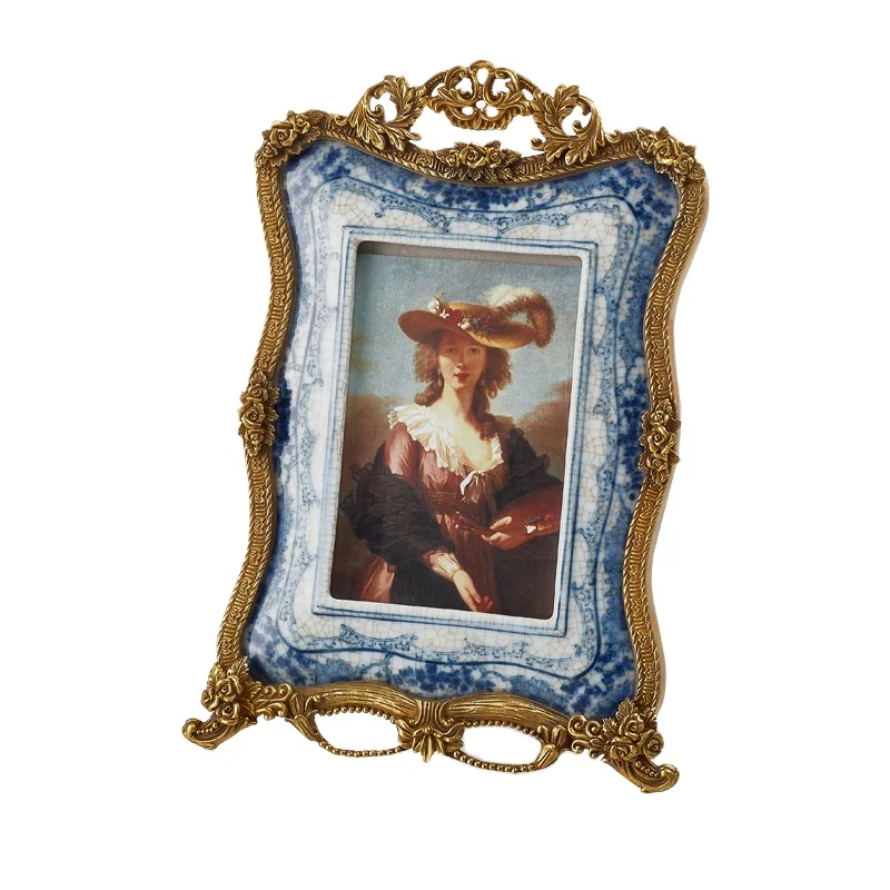 Vintage High Class Luxury Photo Frame Brass Picture Frame and Copper Decoration Album Bronze Accessories