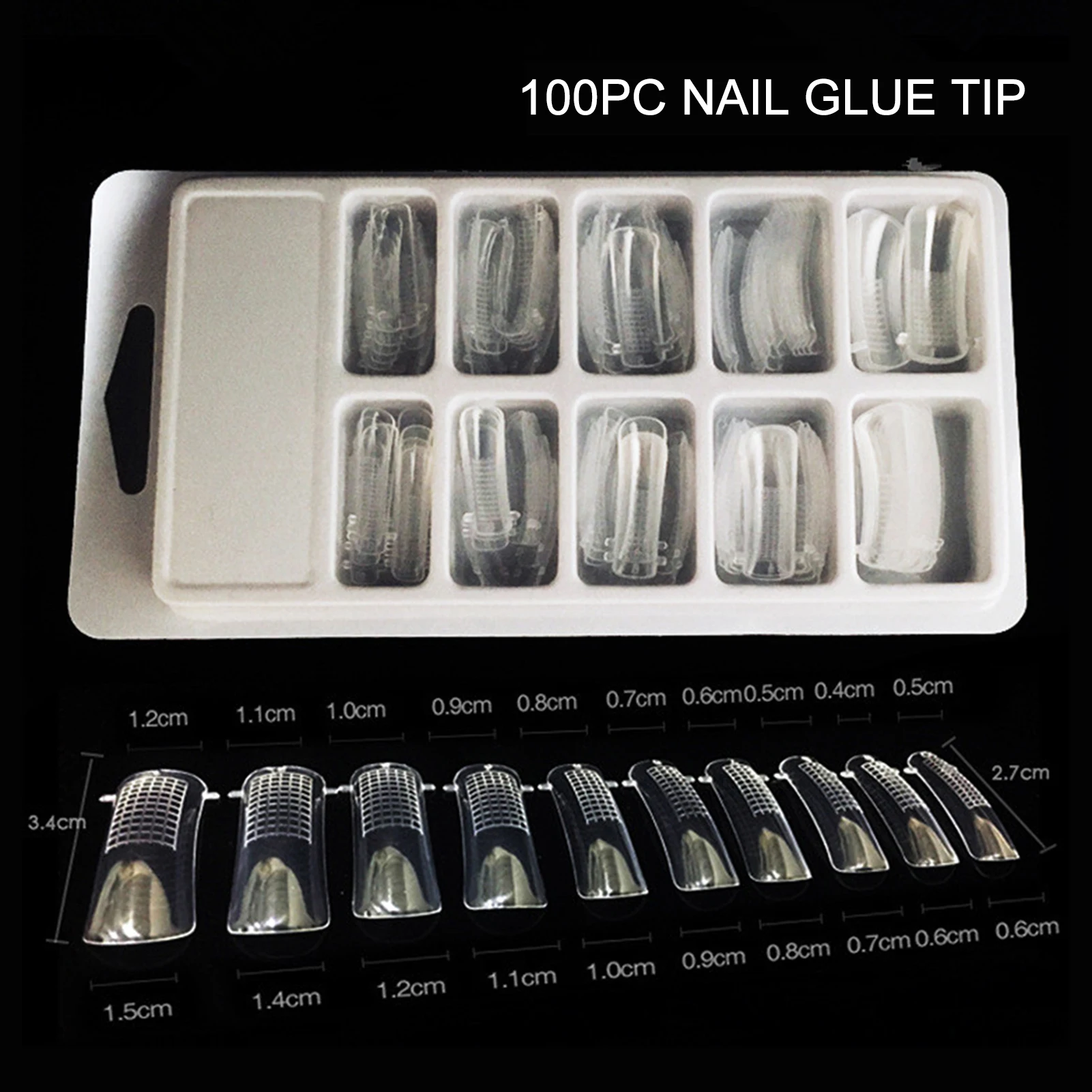 9 Farben 15 ml Schnellbau-Nagelkleber Transparente Nagelformen Nagelklammer DIY Maniküre-Set Nail Art Build Kit 12 Farben