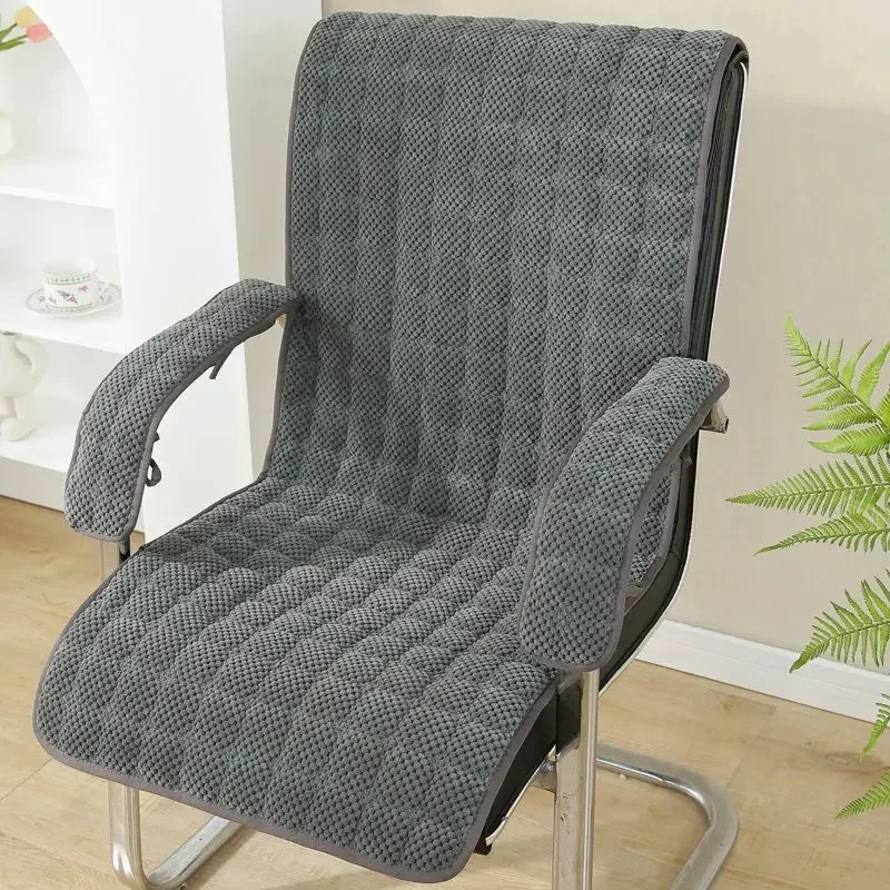 1pcs Corduroy Back Pad Car Soft Sofa Cushion Universal for All Seasons Simple and Washable Suitable for Chair of Different Sizes