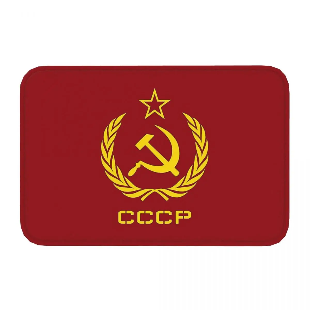 CCCP USSR Soviet Union Bedroom Mat Russian Soviet Union Hammer And Sickle Communist Doormat Living Carpet Entrance Door Rug Home