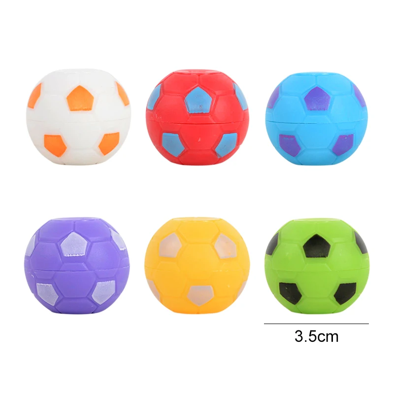 5/10Pcs Rotatable Football Fidget Spinner Toys Kids Soccer Party Favors Football Birthday Gift Bag Pinata Fillers Christmas Gift