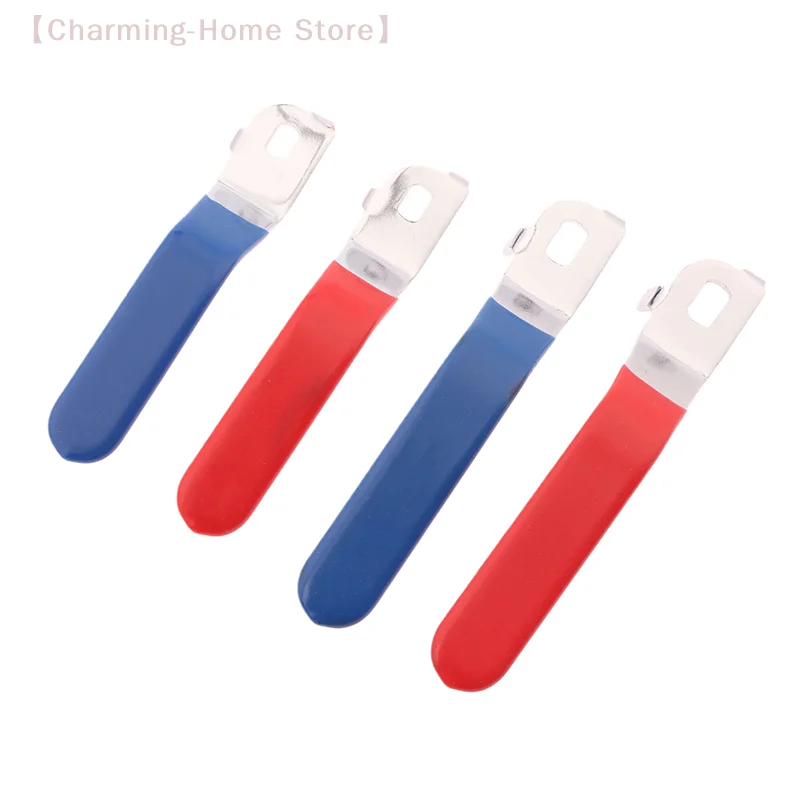 【M】1 قطعة مقبض الصمام مقبض الرافعة الحديد مطلي بالكروم استبدال الربع بدوره مع قبضة بلاستيكية الأزرق لصمام الكرة DN20