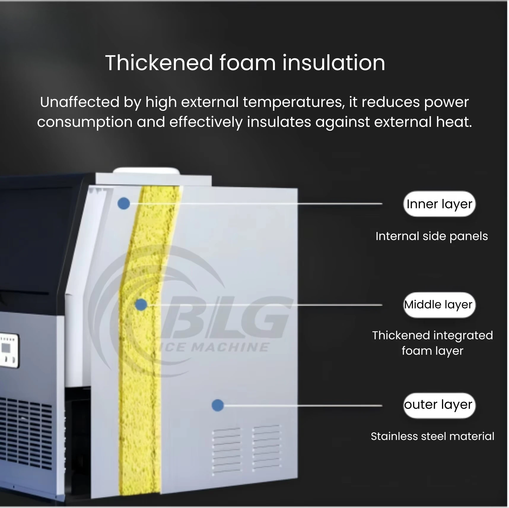 40kg Cube Ice Machine Practical Choice for Gas Station and Rest Area