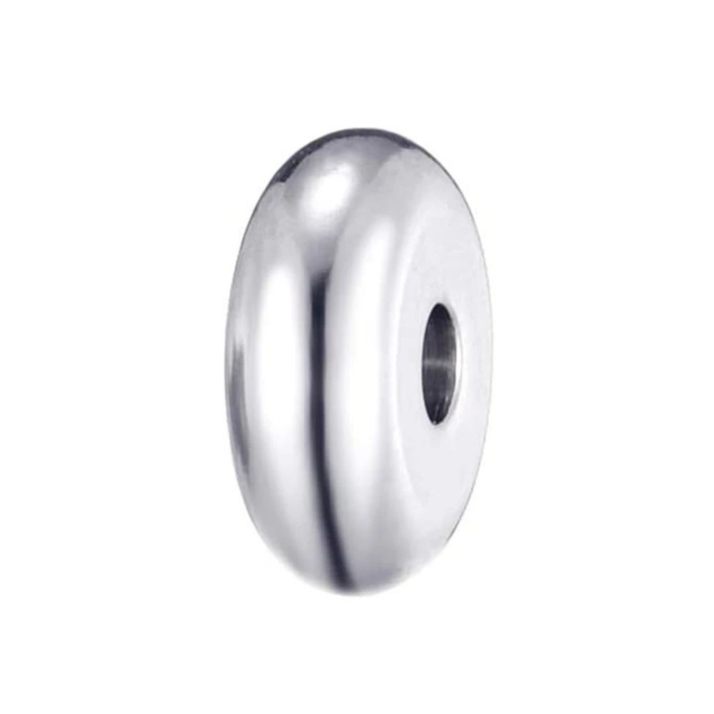 50pcs 4/5/6/8/10mm Stainless Steel Spacer Loose Bead for DIY Charm Bracelet Necklace Jewelry Make Handmade Accessories Supplies