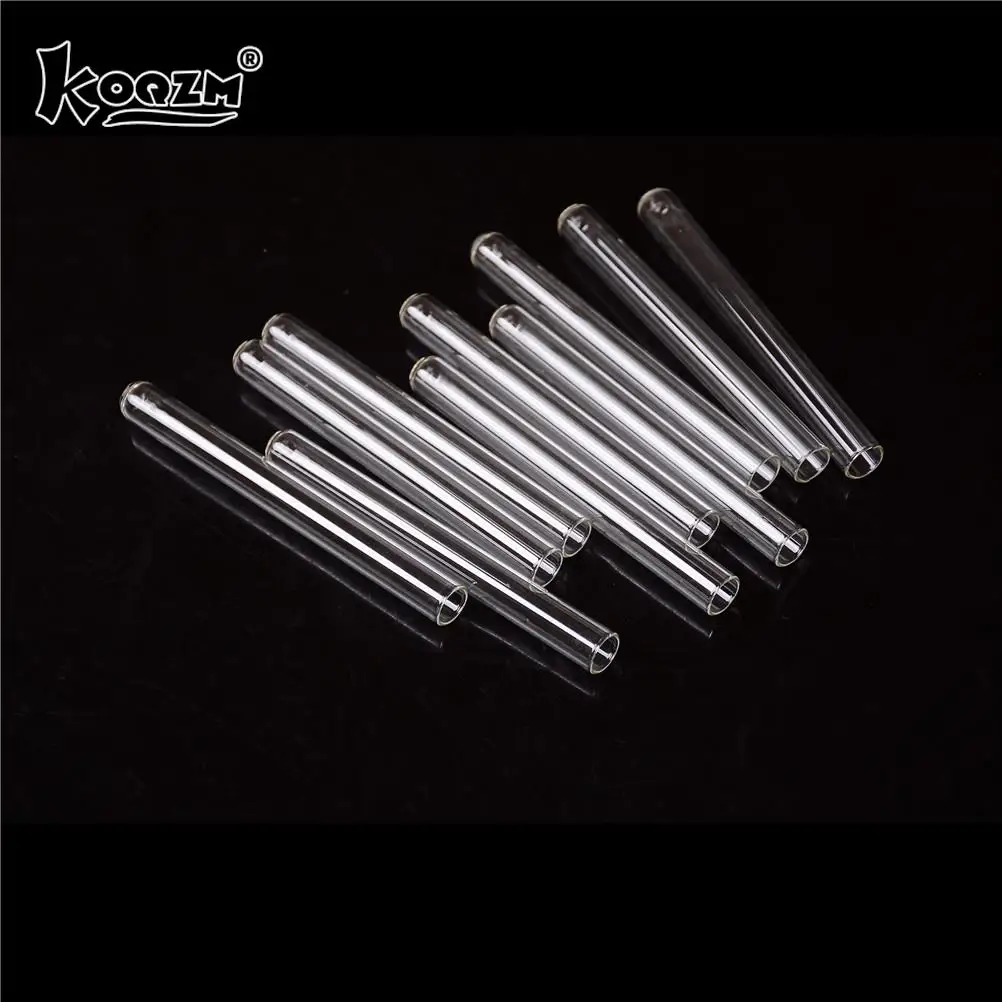 10Pcs 100 mm Glass Blowing Tubes 4 Inch Long Thick Wall Test Tube