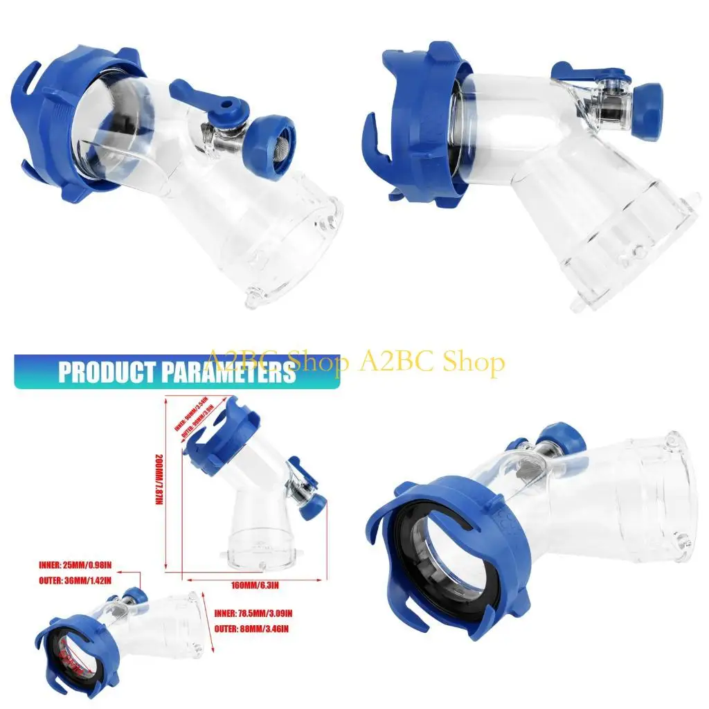 A2BC RVs Rinser With Backflow Preventer For Toilet And Waste Cleaning