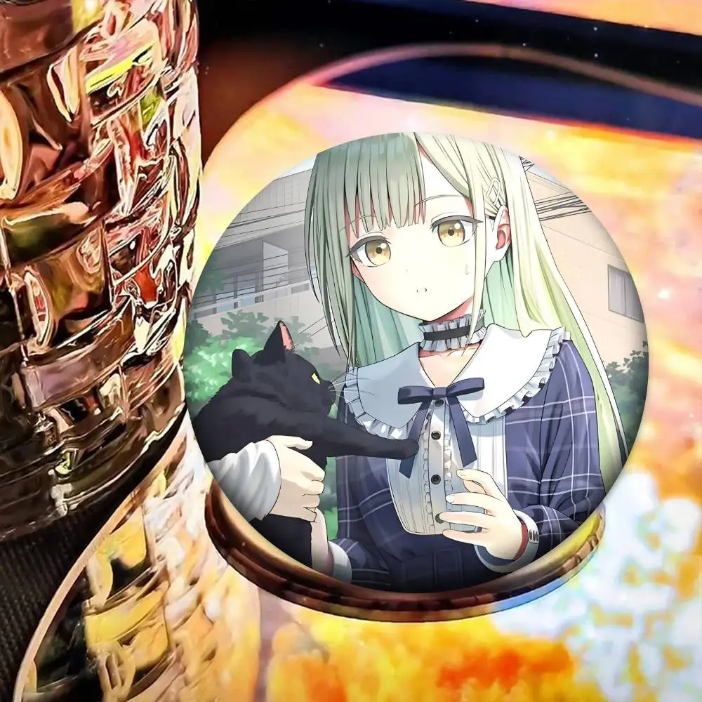 أنيمي فتاة B-BanG حلم Mutsumi Wakaba شارات شارة ليزر مستديرة الكرتون بروش الملابس ظهره اكسسوارات التلبيب