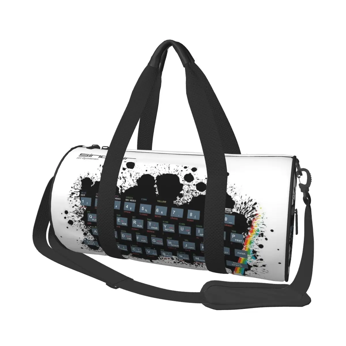 

Retro Gaming Art - ZX Spectrum Large Duffle Gym Bag Waterproof Duffle Travel Bags Handbags Fitness bag