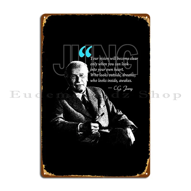 A Quote From Carl Gustav Jung Quote Dreams Metal Sign Cinema Club Bar Club Custom Living Room Tin Sign Poster