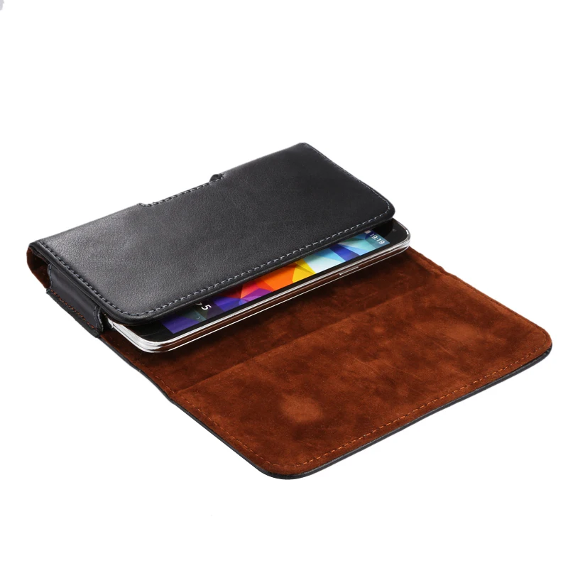 Universal เข็มขัดหนังแท้สําหรับ iphone Samsung Galaxy S25edge S25 Ultra S24FE A56 A36 A26 iphone Xiaomi เอวกระเป๋า