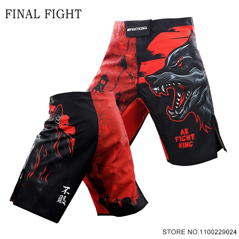 

Tiger MMA Shorts Men's Boxing Training Pants Gym Fitness Bodybuilding Free Combat Muay Thai Grappling Kickboxing Fight Shorts