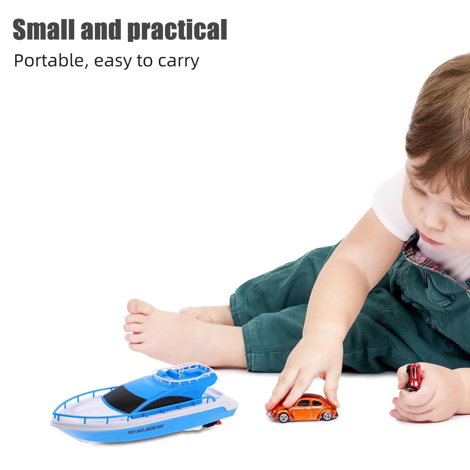 

Kids Electric Speed Boat Bath Plaything Realistic Pool Water Yacht for Toddlers Summer Outdoor Water Sports Fun