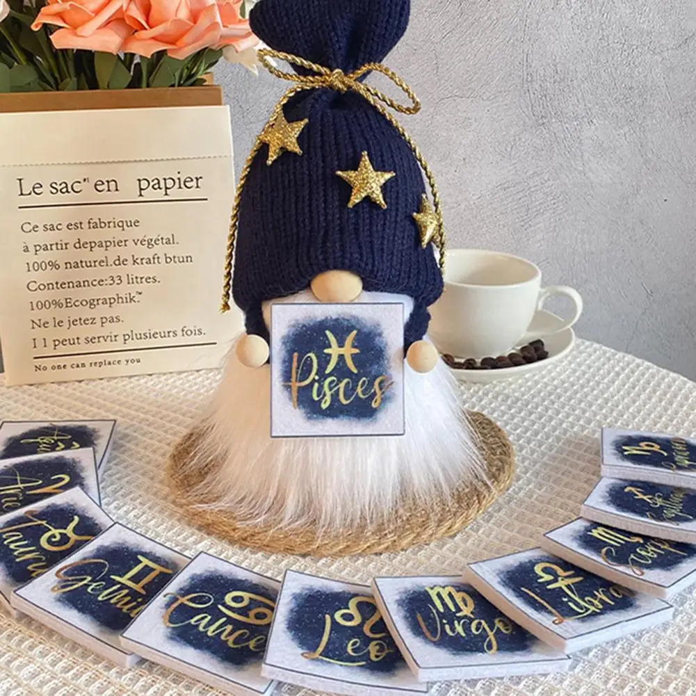 

Очаровательная кукла-Гном ручной работы, кукла-гном, причудливая вязаная кукла-Гном с созвездиями, мягкая искусственная кукла для украшения звезд своими руками