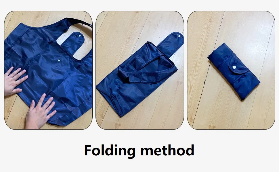 Reusable Grocery Bags Large Washable Shopping Bags Foldable Environment-Friendly Nylon Heavy-Duty Pocket Handbags