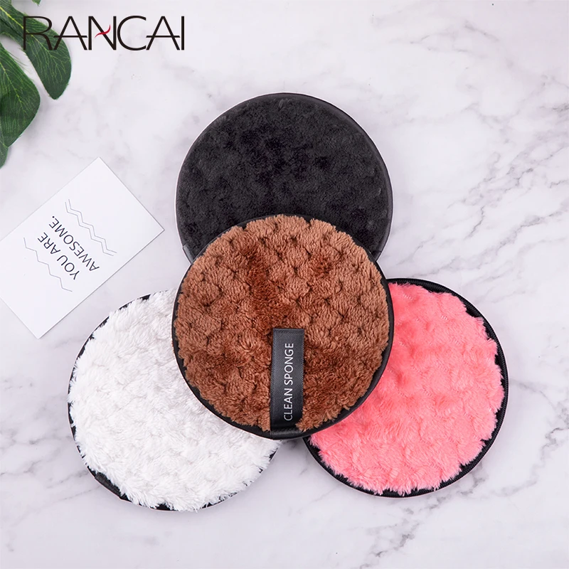 1/2/4Pcs Makeup Remover Microfiber Puff Facial Body Clean Sponge Water Lazy Remove Powder Soft Face Cleansing Make Up Cosmetic