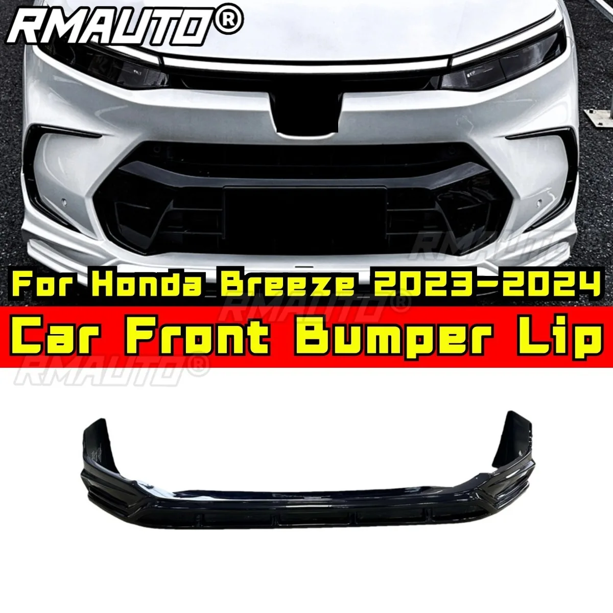 

Car Front Bumper Lip Splitter Diffuser Spoiler Bumper Guard Combat Style Body Kit For Honda Breeze 2023-2024 Car Accessories