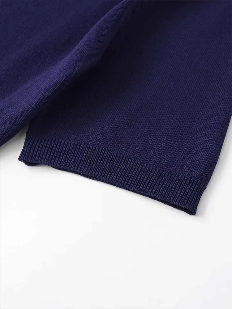 النمط الأوروبي والأمريكي الخريف الوافدين الجدد سترة قصيرة عصرية بأكمام قصيرة للركاب متعددة الاستخدامات بأكمام على شكل حرف V #5