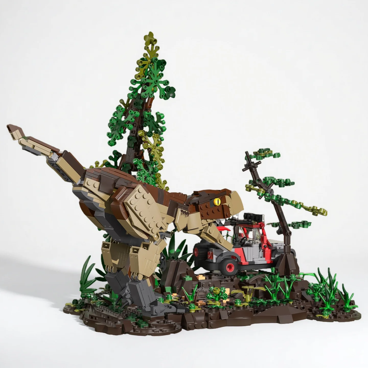 ตัวต่อไดโนเสาร์ 1555 ชิ้น ชุดตัวต่อไทแรนโนซอรัส เร็กซ์ ของเล่นเด็กผู้ชาย ของขวัญคริสต์มาสสำหรับเด็ก