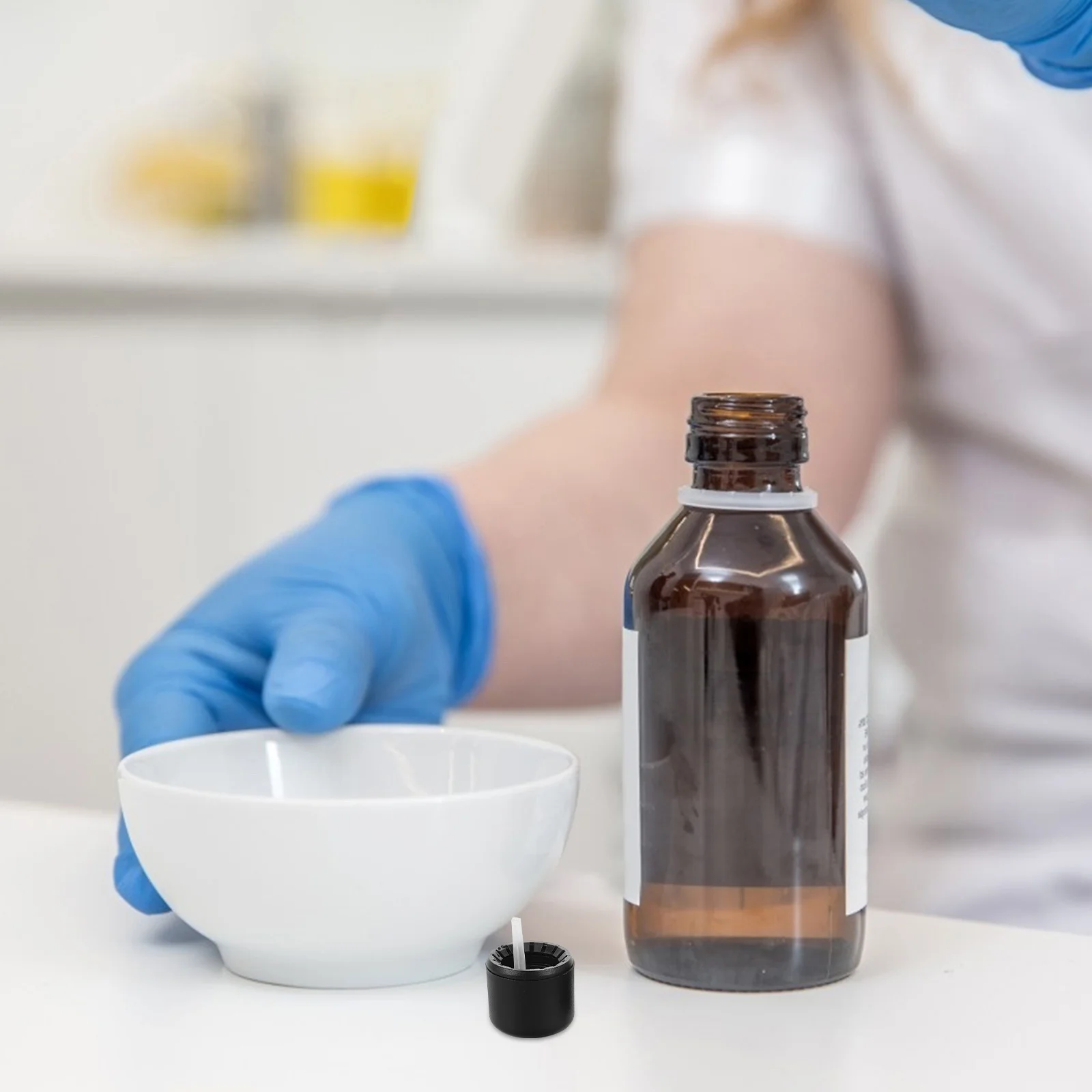 

20Pcs Matte Black Essential Oil Bottle Caps Precision Thread Fit Tamper-Evident Sealing Cap for Reagent Bottles Dropper Lid